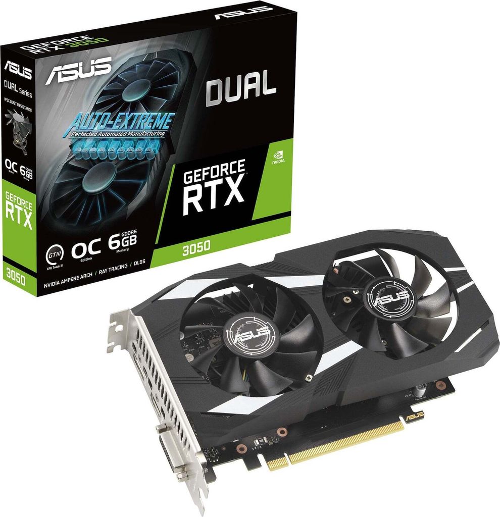 ASUS ASUS Dual -RTX3050-O6G NVIDIA GeForce RTX 3050 6 GB Produktbild 