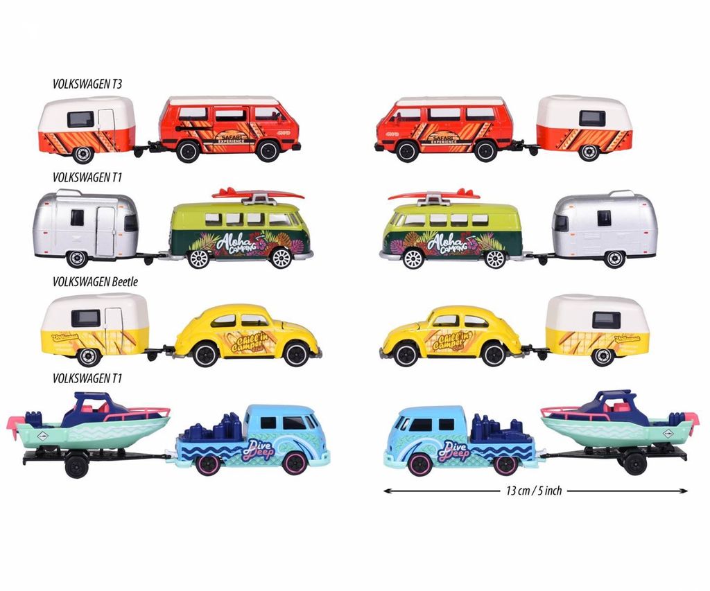 Majorette Volkswagen T1 Kombi Azul E Branco C/ Prancha Majorette Volkswagen T1 Kombi Azul E Branco C/ Prancha