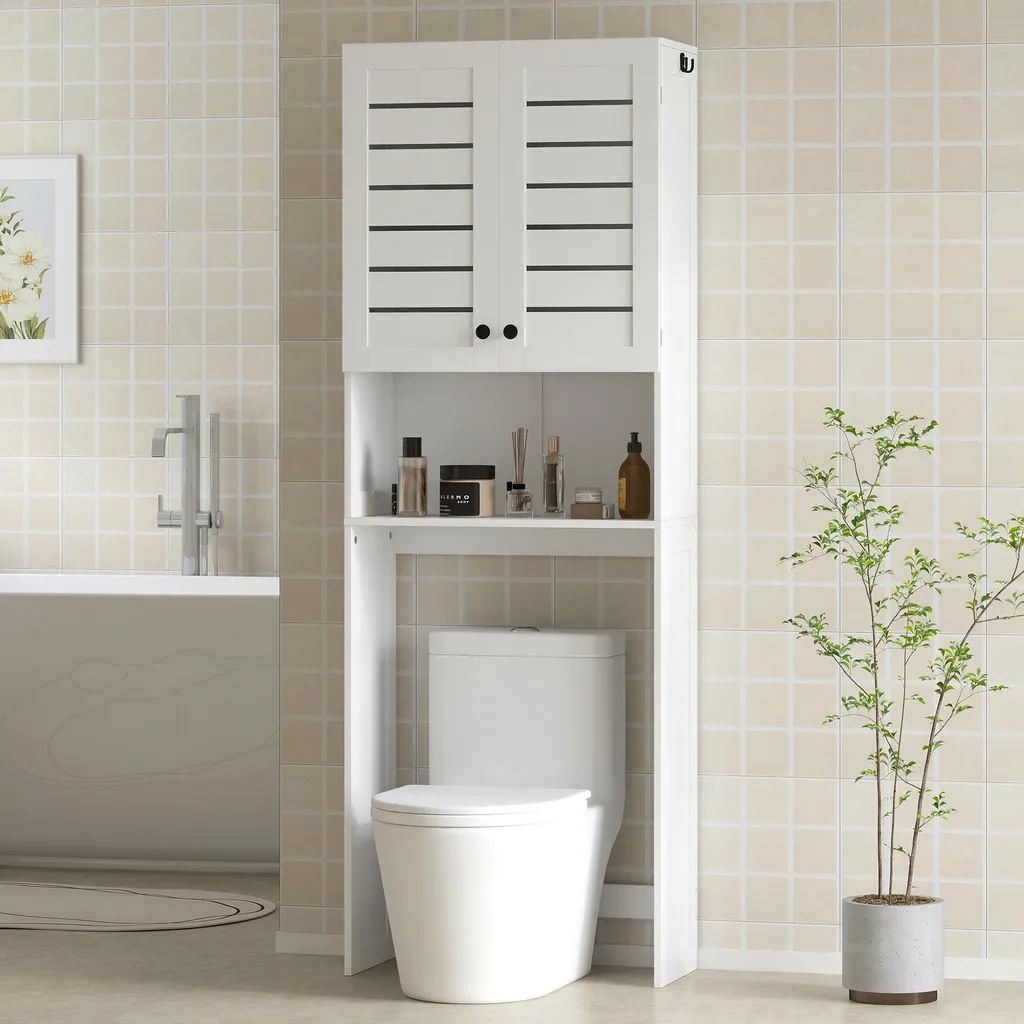 Meuble de rangement WC et buanderie pour optimiser petits espaces
