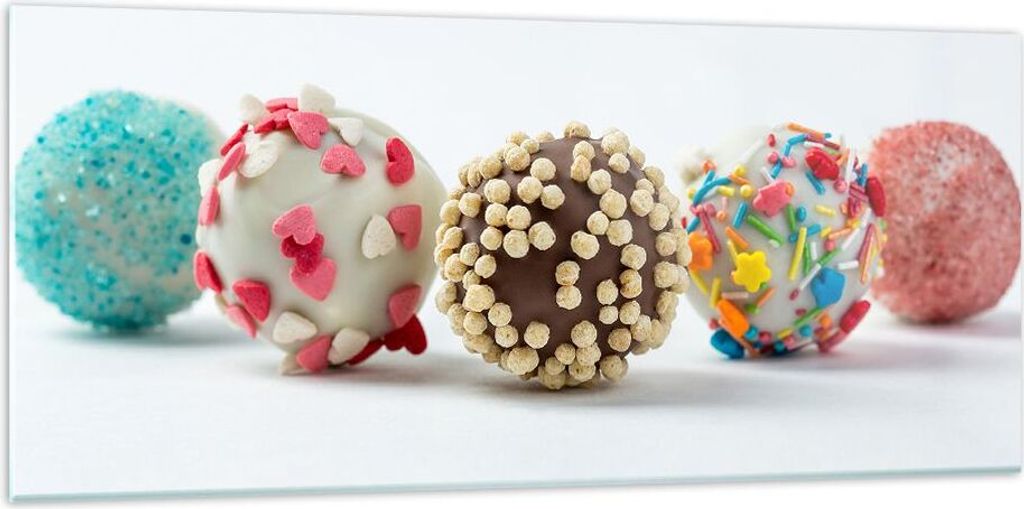 Bilder auf glas - Eier Dekoration Süßigkeiten Schokolade - 120x50cm - Glasbilder - Wandbilder - Kunstdruck - Wanddekoration aus Glas - Glas Bilde...