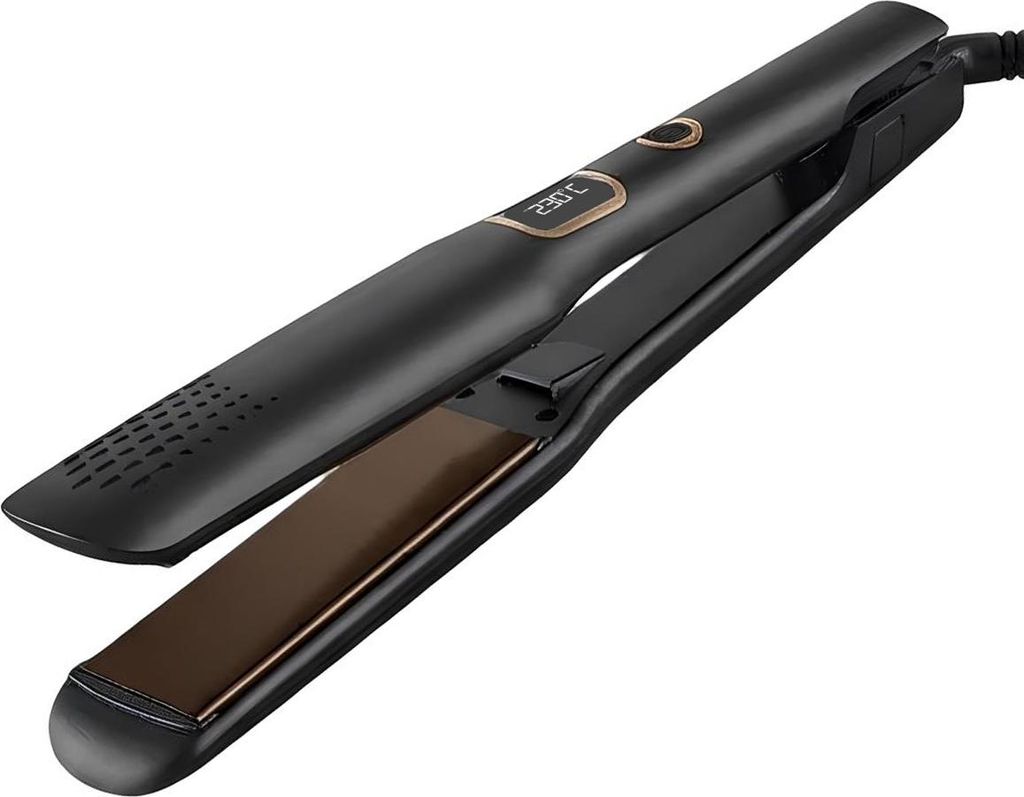 Avizar, 2-in-1 Glätteisen & Lockenstab Keramik 40W, Schwarz