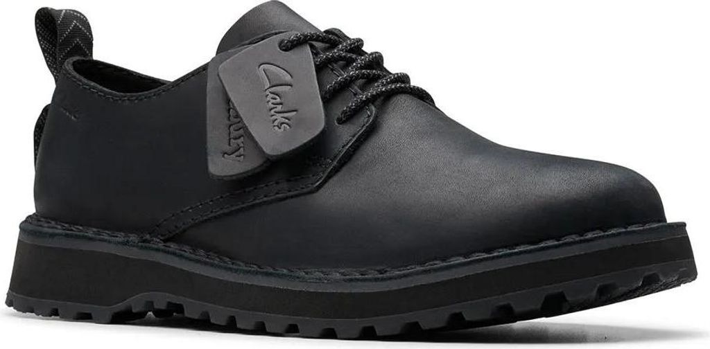 Clarks Solsbury – Lederschuhe mit Schnürung, Schwarz 41 EU Produktbild 