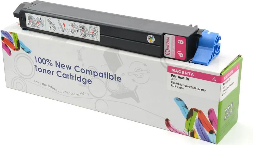 Recharge Toner Magenta OKI ES3640 pour Impression de Documents Graphiques