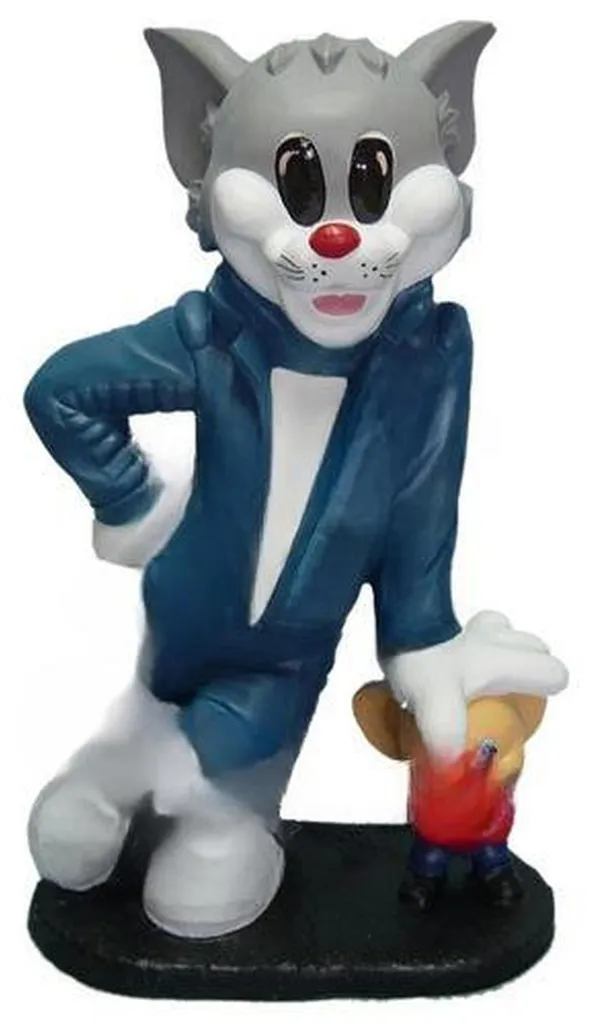 Statue Chat et Souris Design Modèle F9 - Sculpture Décorative Moderne