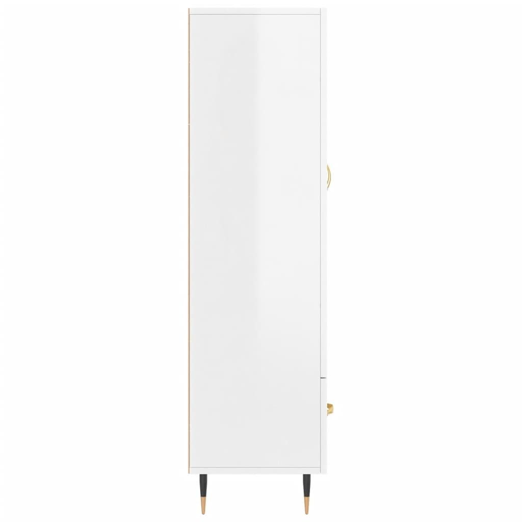 vidaXL Highboard biały wysoki połysk 69,5x31x115 cm Zdjęcie produktu 7