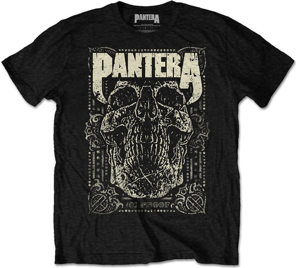 Pantera - "101 Proof" T-Shirt für Herren/Damen Uni RO2646 (XXL) (Schwarz)