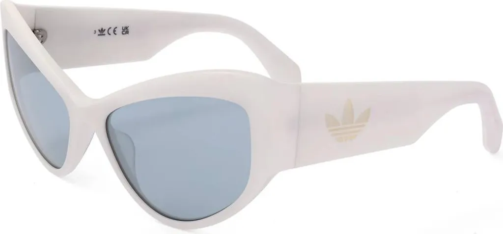 Adidas Originals OR0089 5721X Donna: Occhiali da Sole Bianco Cat-Eye