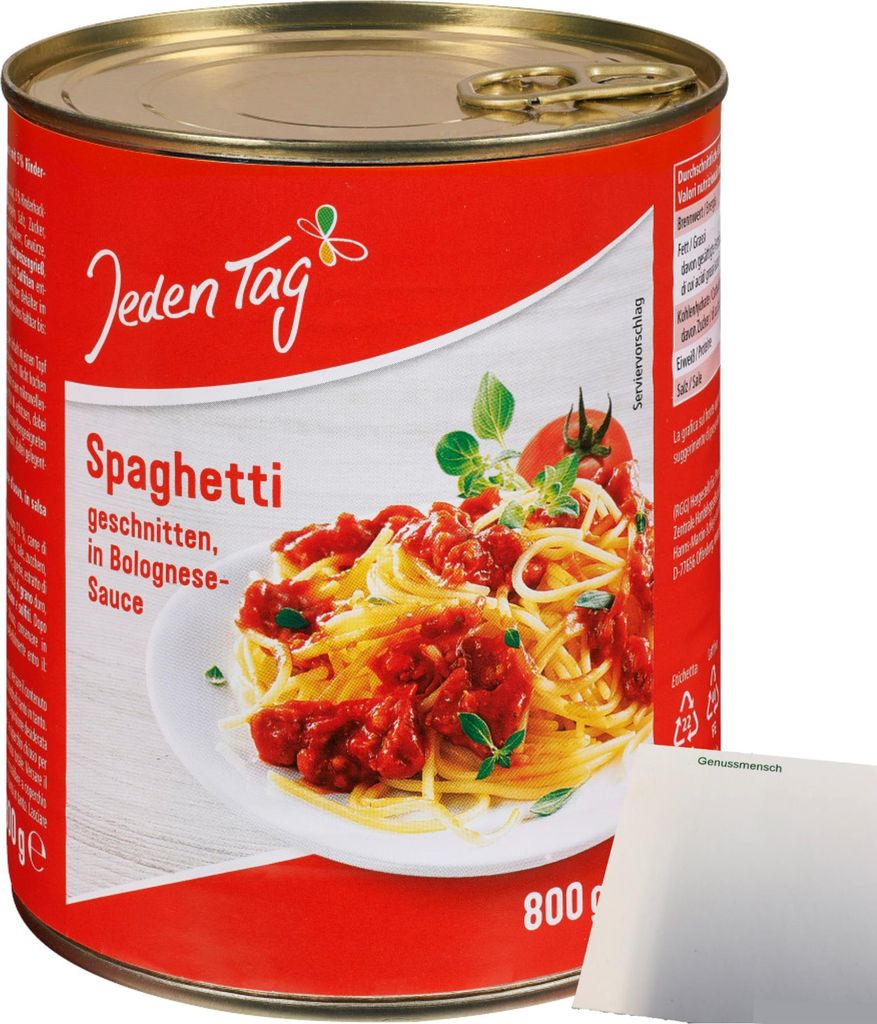 Jeden Tag Spaghetti Bolognese (800g Dose) + usy Block Produktbild 