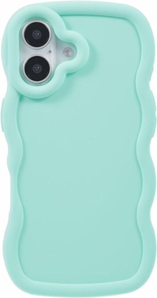 Hülle für Apple iPhone 17 - Phonesta Wavy Silikon Back Cover - Minzgrün