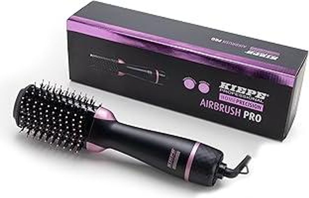 Kiepe 8340 Home Precision Series Airbrush Pro – Warmluftbürste zum gleichzeitigen Föhnen & Stylen, für Volumen, Glätte und geschmeidige Salon...