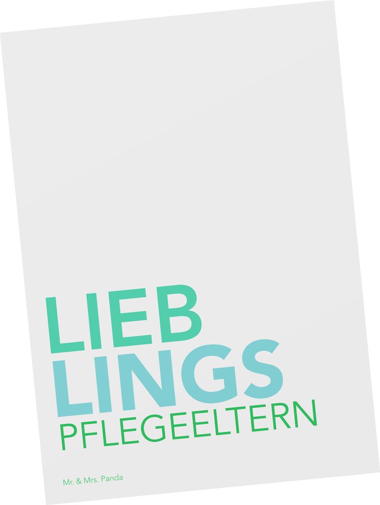 Mr. & Mrs. Panda bildkarte Pflegeeltern - Weiß - Geschenk, Grußkarte, Kunstkarten, Spruch, Postkarten, Ansichtskarten, Mama, Pflegekind, Postkart...