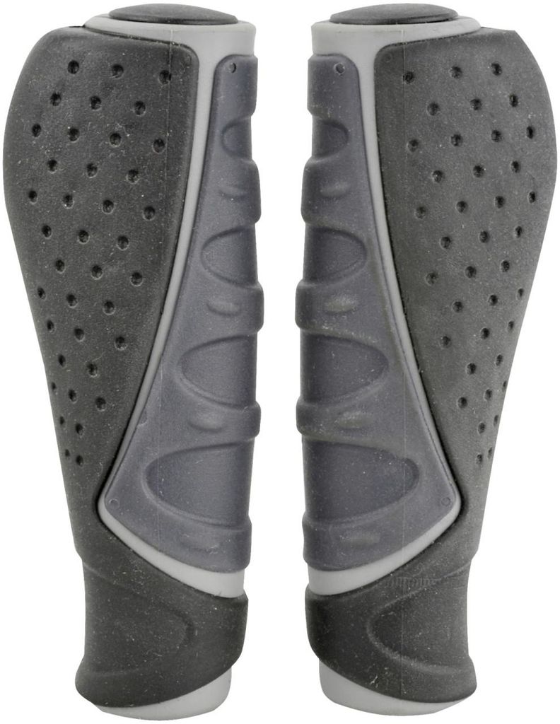 Manopole FISCHER per manubrio bici "Trio" grigio/nero Immagine del prodotto 