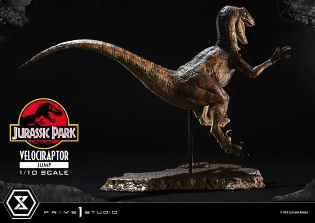 Statue Velociraptor deco geek pour vitrine Jurassic Park 1/10 21cm - 28