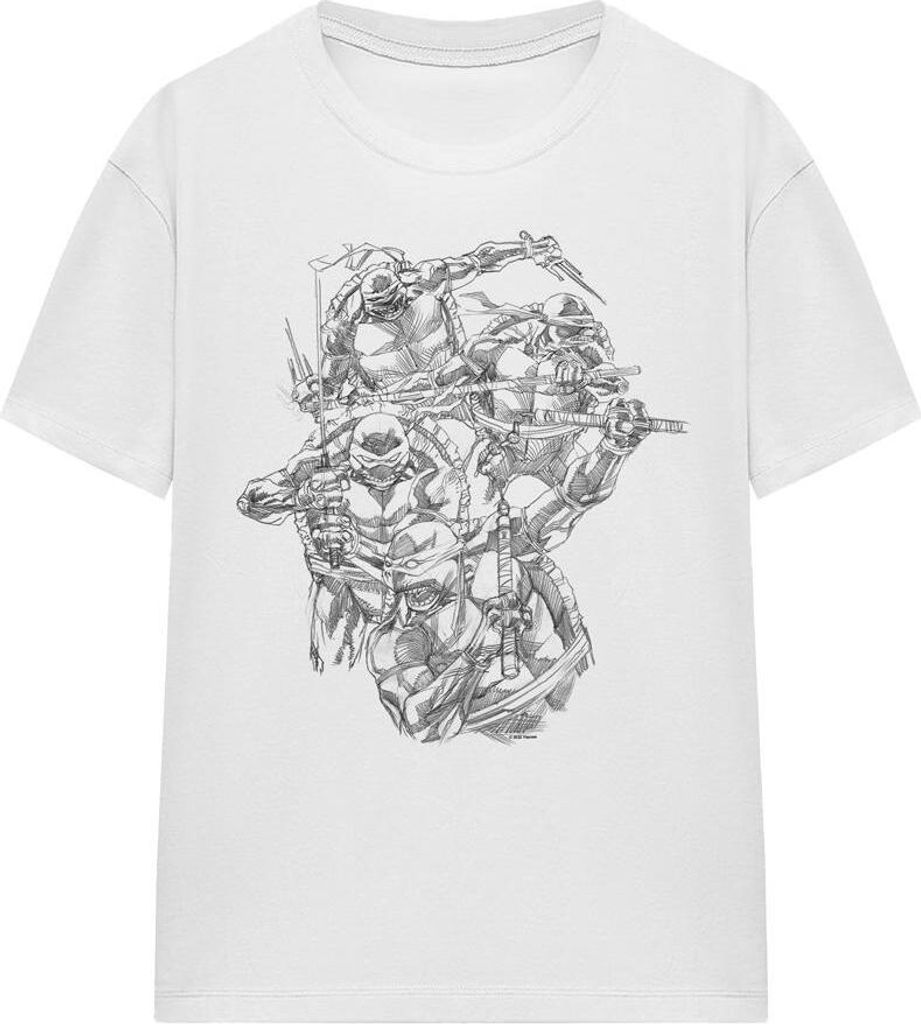 Teenage Mutant Ninja Turtles - "Shinobis" T-Shirt für Herren/Damen Uni TV16872 (XL) (Weiß)