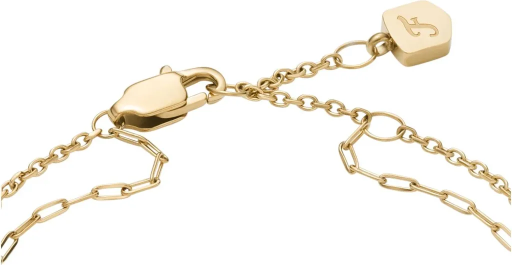 Fossil Ellis Bracciale Oro Donna con Charm Fissi - Eleganza Discreta - 3