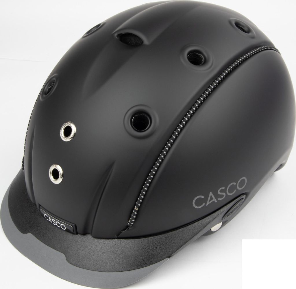 CASCO Mistrall Prime Black Reithelm, Farbe:schwarz matt, Größe:60-63 cm