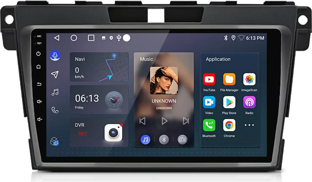 9 Zoll Autoradio 1+32GB Per Mazda CX-7 2008-2015 Auto Multimedia Radio Android GPS Navi WIFI con Bluetooth DAB+ pronto RDS SWC Touchscreen