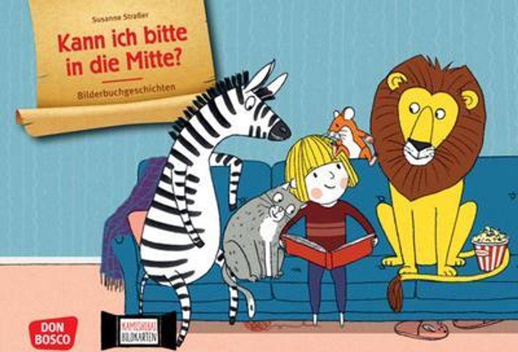 Kann ich bitte in die Mitte? Kamishibai Bildkartenset