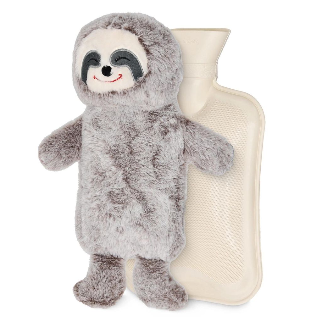 4FIZJO Plyšový termofor v obalu Lenochod, 750 ml, béžový Obrázek produktu 