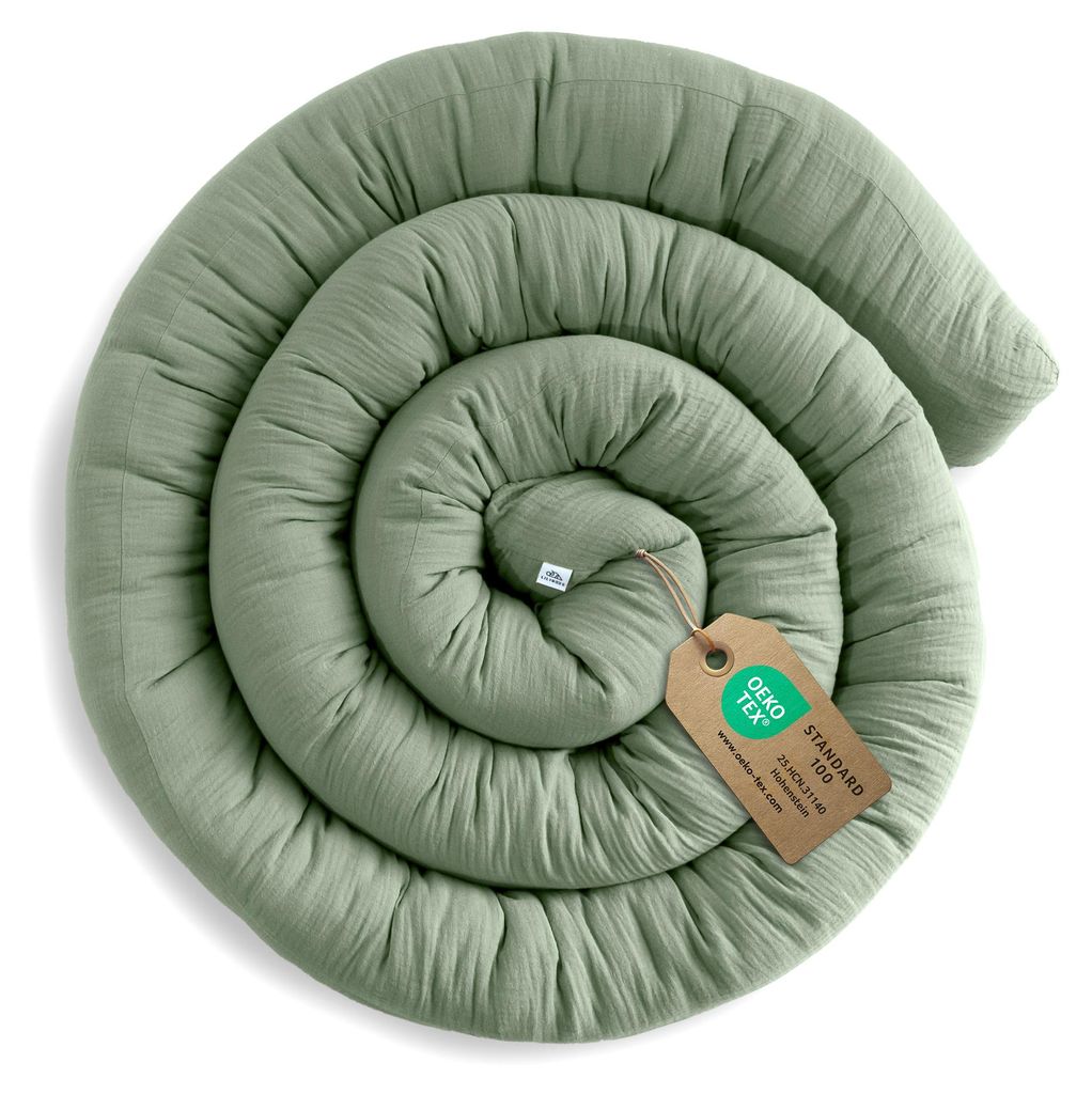 Bettschlange 300 cm Eukalyptus - Nestchen für Baby-, Produktbild 