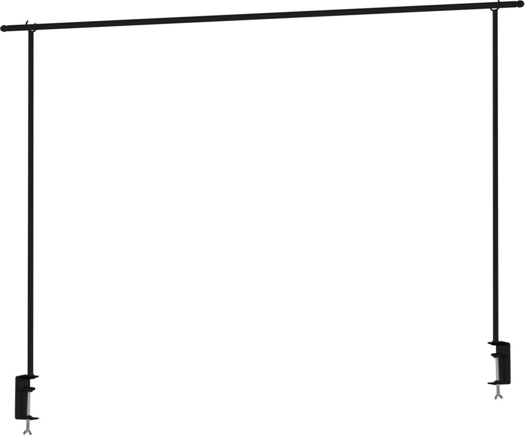 Deko-Tischgestell - Schwarz - Metall - B 176 - 250 cm - ausziehbar