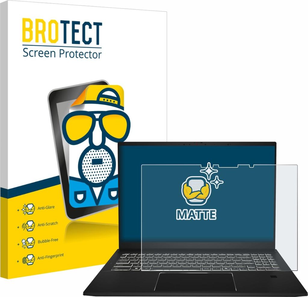BROTECT Schutzfolie für MSI Summit A16 AI+ Displayschutz Displayschutzfolie Folie Matt Entspiegelungsfolie