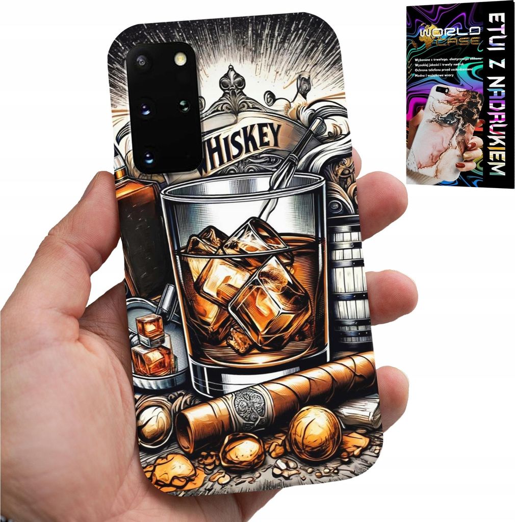 Fall Für Samsung Galaxy S20 Plus - Whisky Zigarre Zurück Designs Für Männer