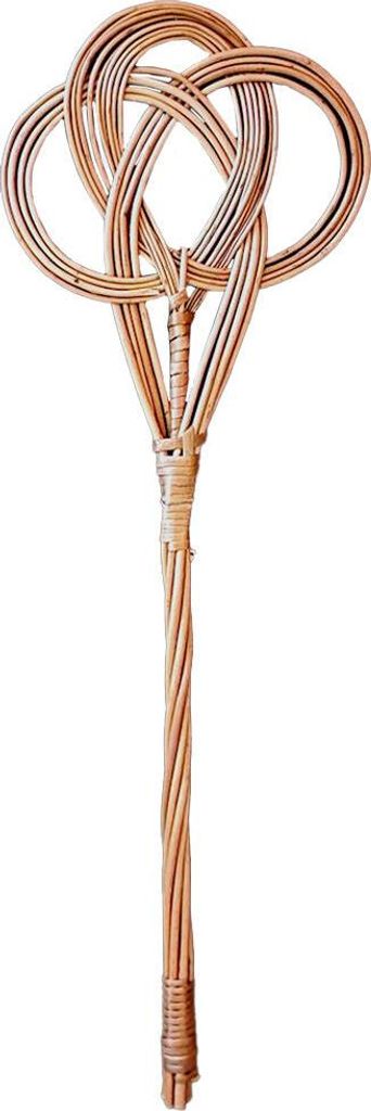 Teppichklopfer 77cm Weide lackiert Fuhocker