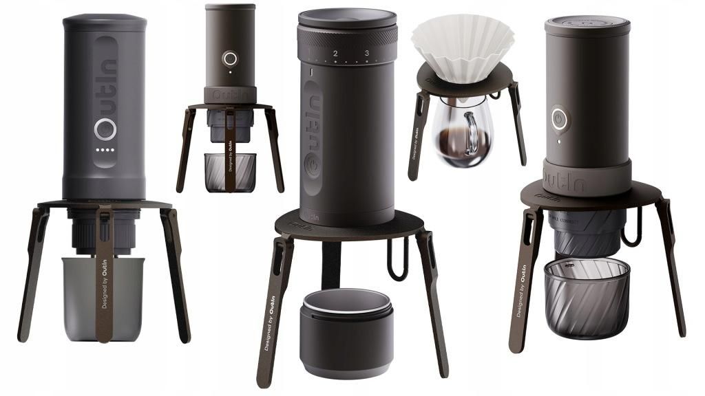Outin OT-FCS-01 składany stojak do kawy, Griff, OutIn, Outin Nano i Mino, Bronze, Aluminium, 1 Stück(e)