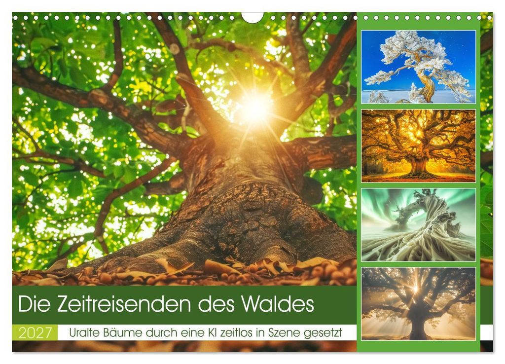 Die Zeitreisenden des Waldes (Wandkalender 2027 DIN A3 quer), CALVENDO Monatskalender