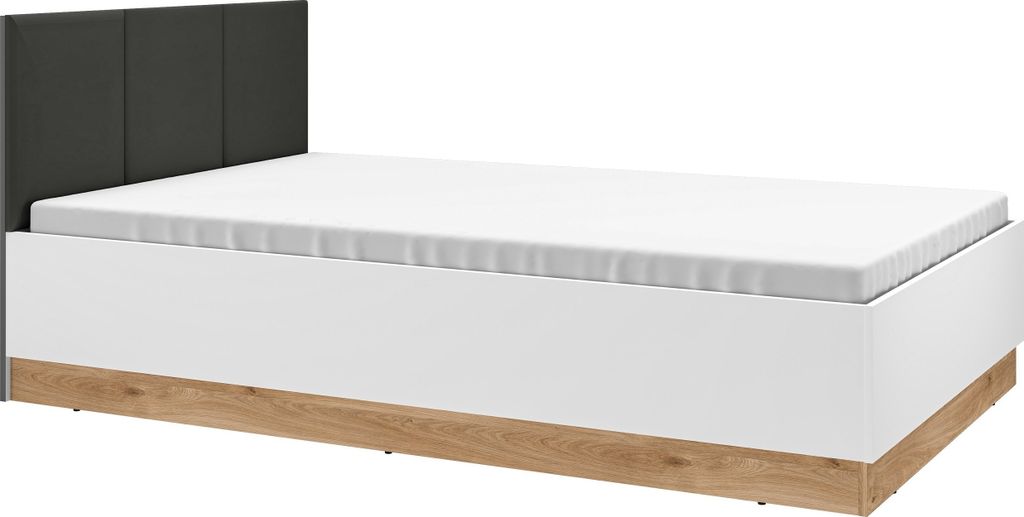 Marmex Möbel Torino 1201 Bett 120x200 Stauraum für Bettwäsche, hochklappbares Bettgestell, ohne Matratze, Velourspolsterung der Kopfstütze