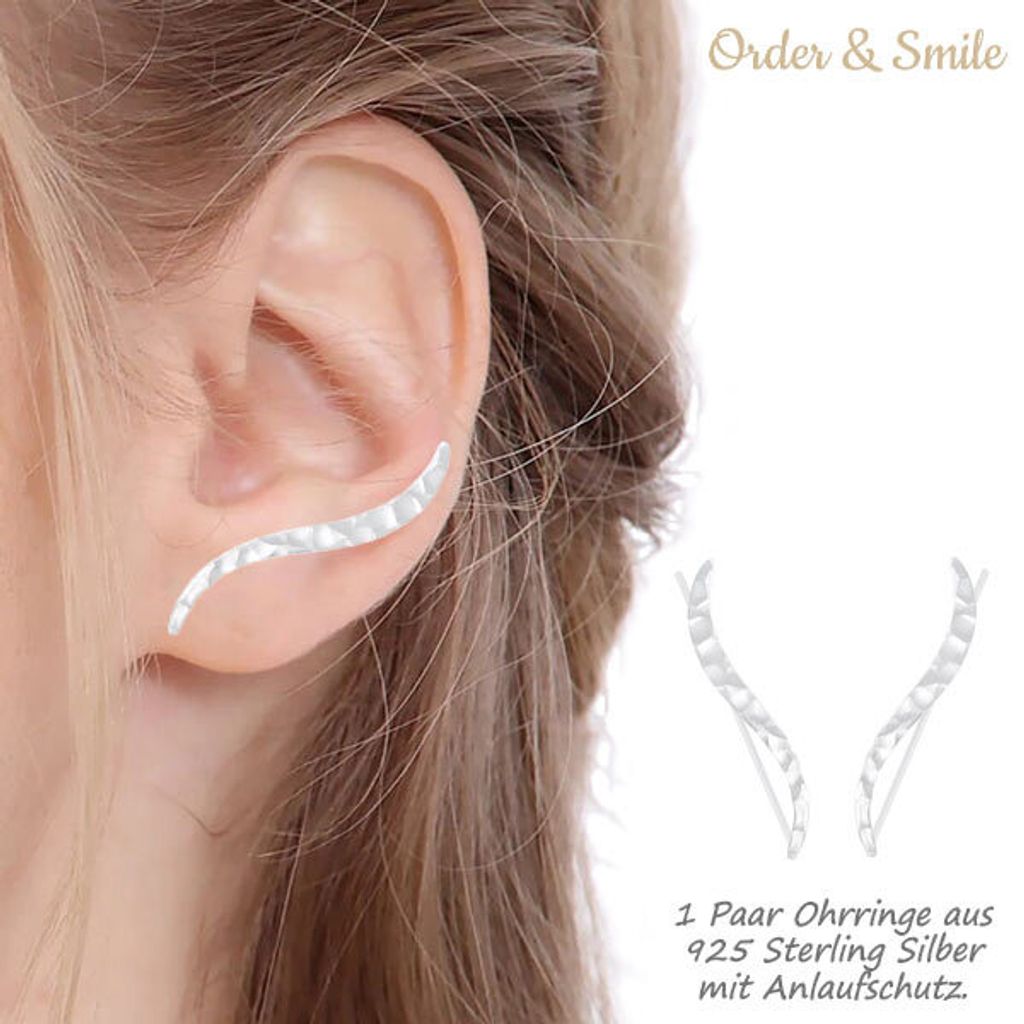 24 Stück Fake Piercing Set - Ohrklemmen & Fake Piercings In Silber & Schwarz