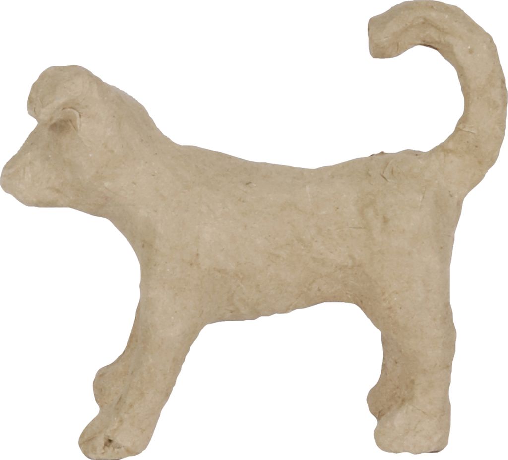 Décopatch 5x Kleines Pappmaché, braun, Jack Russel - Kartonbraun AP153O