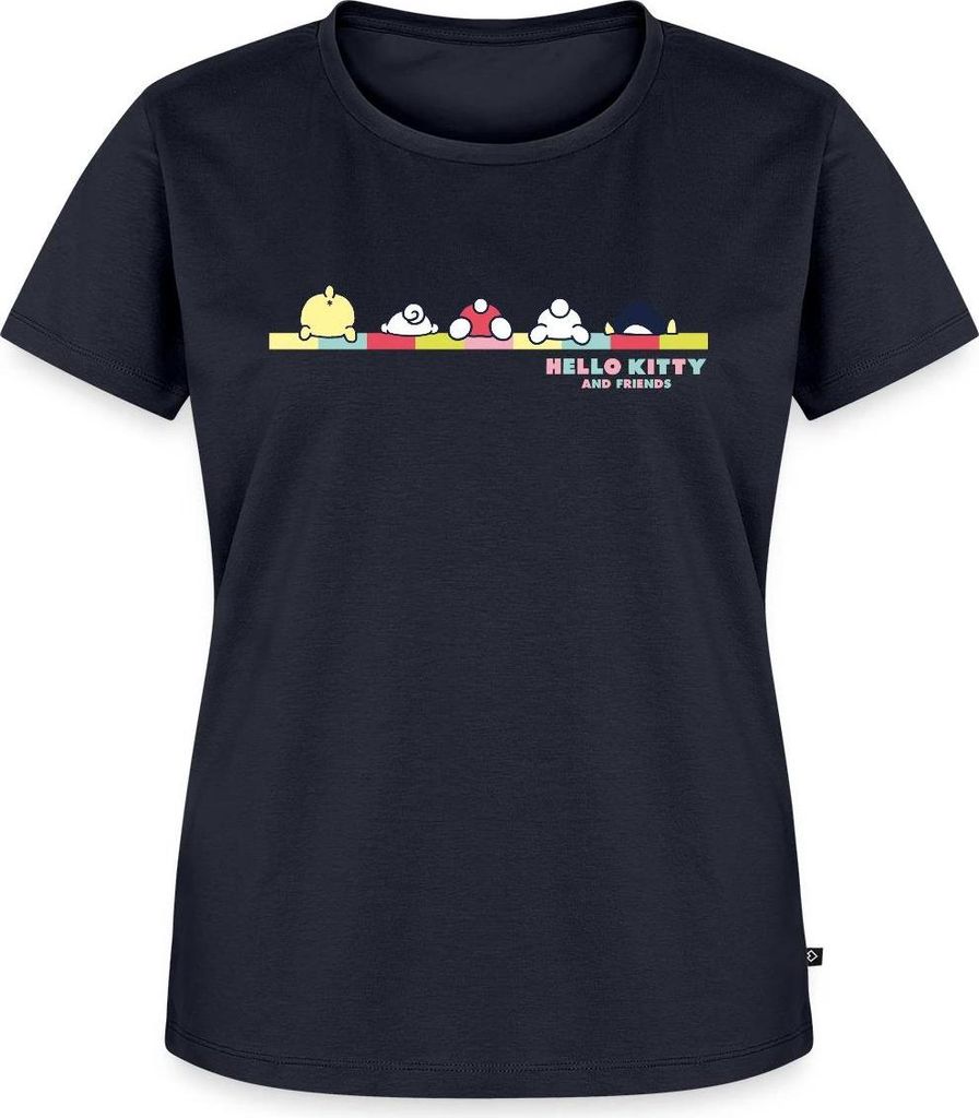 Spreadshirt Hello Kitty And Friends Pose Frauen Premium T-Shirt, XS, Navy