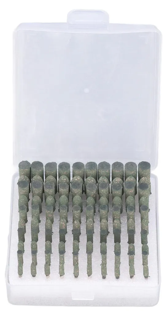 100 Embouts de Polissage en Caoutchouc - Kit Abrasif pour Métal et Verre