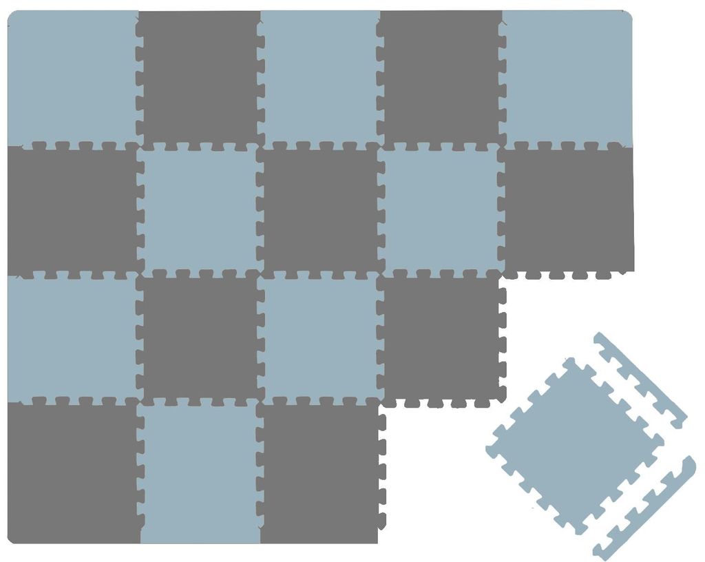 Alfombrilla de juego para bebés de 18 piezas, puzzle, 30x30 Imagen del producto 
