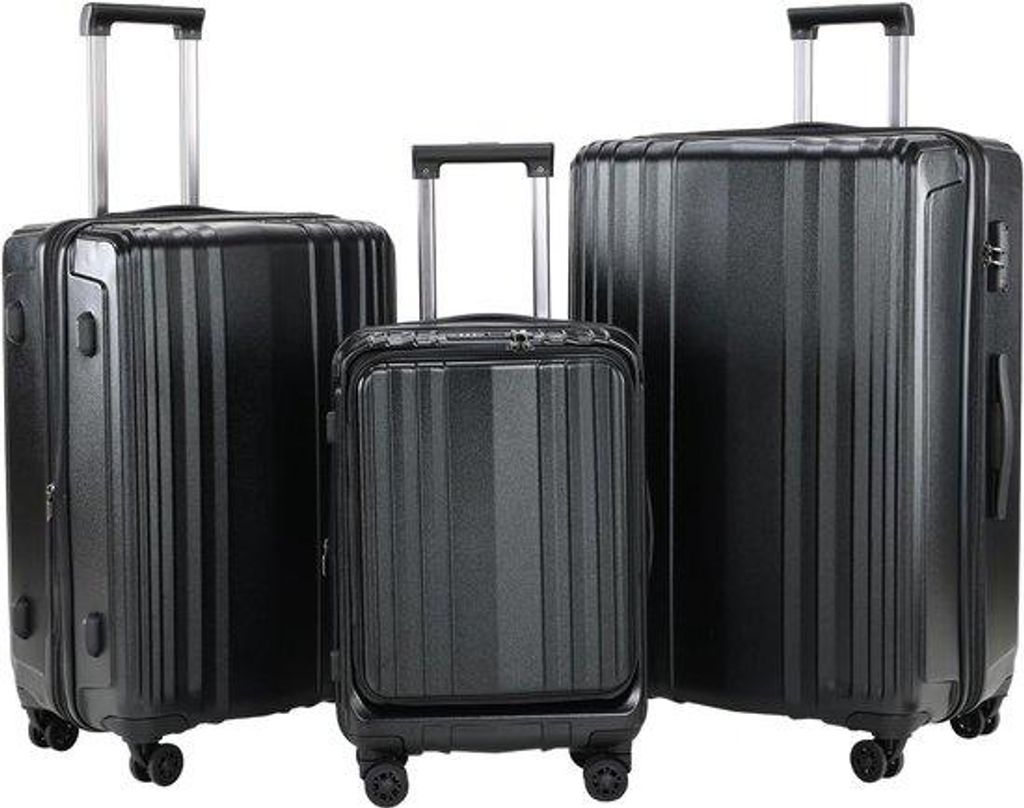 Reisetasche 50,8 cm mit Laptopfach, Frontöffnung, schwarz
