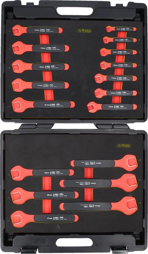 Assortiment de clés à fourche isolées VDE KS Tools pour électricien - 8