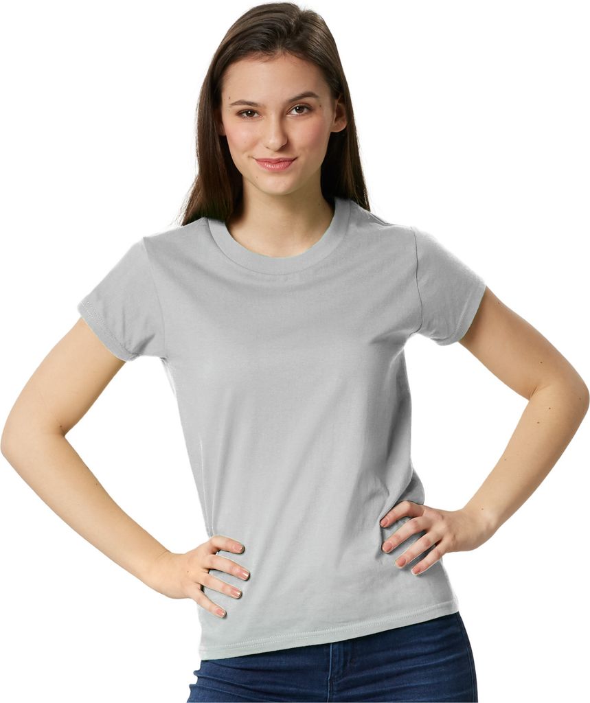 T-Shirt Frauen - hellgrau, M