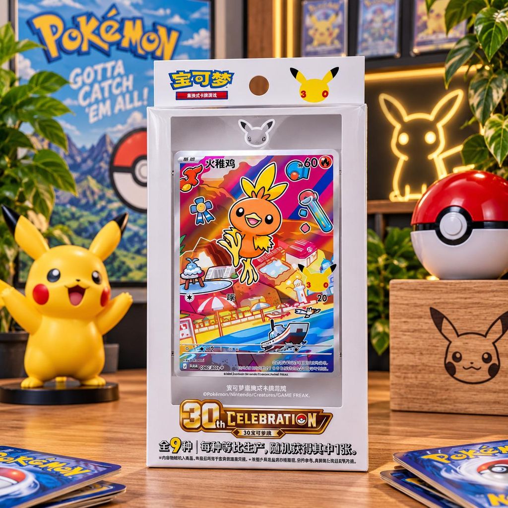 Pokemon 30th Anniversary First Partner Serie 3 Set Produktbild  KI-generiertes Bild