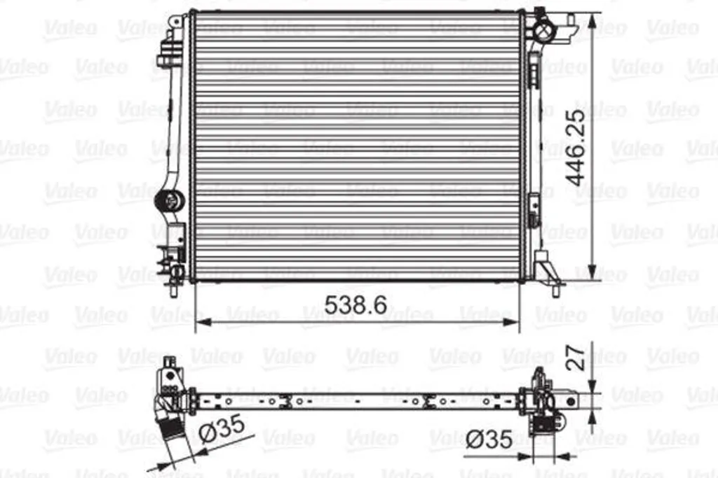 Évitez la Surchauffe avec le Radiateur Moteur Valeo 701662 pour Scenic