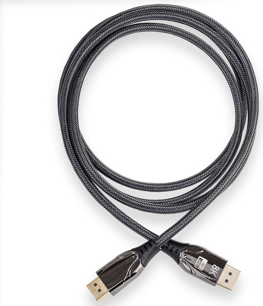 Cavo Reagle DisplayPort A HDMI 8K@60Hz 4K@144Hz - Intrecciato In Nylon, Connettori Dorati, HDR, 3D Surround - 1,8m