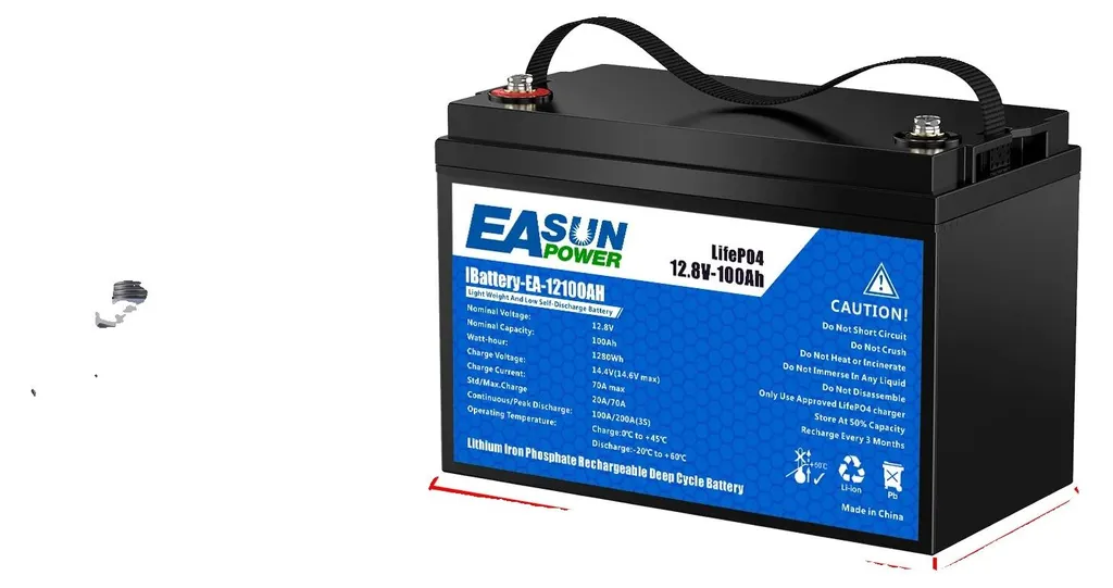 Batterie au lithium 12V 100Ah haute capacité LiFePO4 série EcoPower