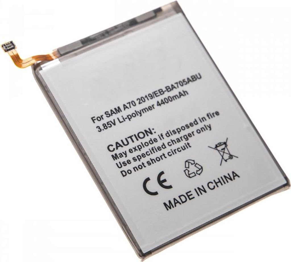 Akku passend für Samsung Galaxy A70, Li-Polymer, 3,85V, 4400mAh, 16,9Wh, built-in, ohne Werkzeug