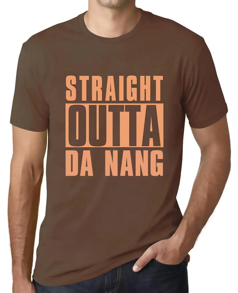 Herren Grafik T-Shirt Direkt aus Da Nang – Straight Outta Da Nang – Öko-Verantwortlich Vintage Jahrgang Kurzarm Lustige Druck Geburtstag Gesch...