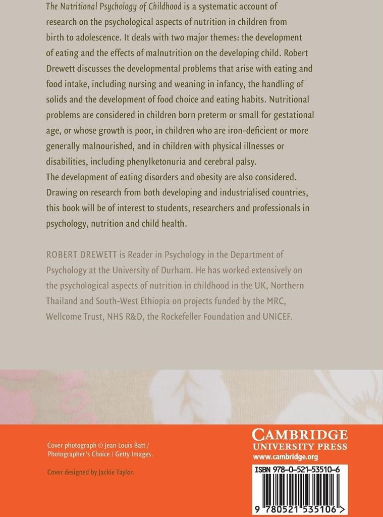 Nutritional Psychology Of Childhood – Lingua: Inglese