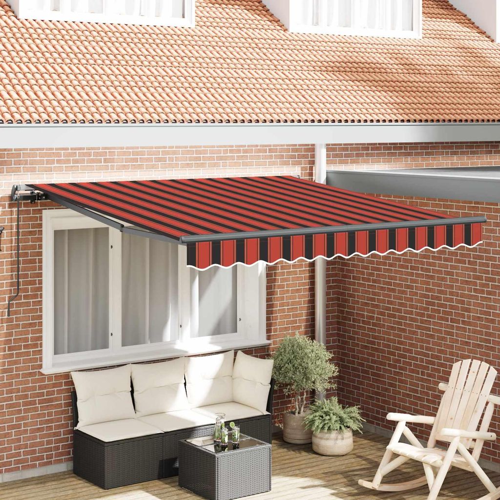 Maison Exclusive - Einziehbare Markise Orange und Braun 300 x 250 cm