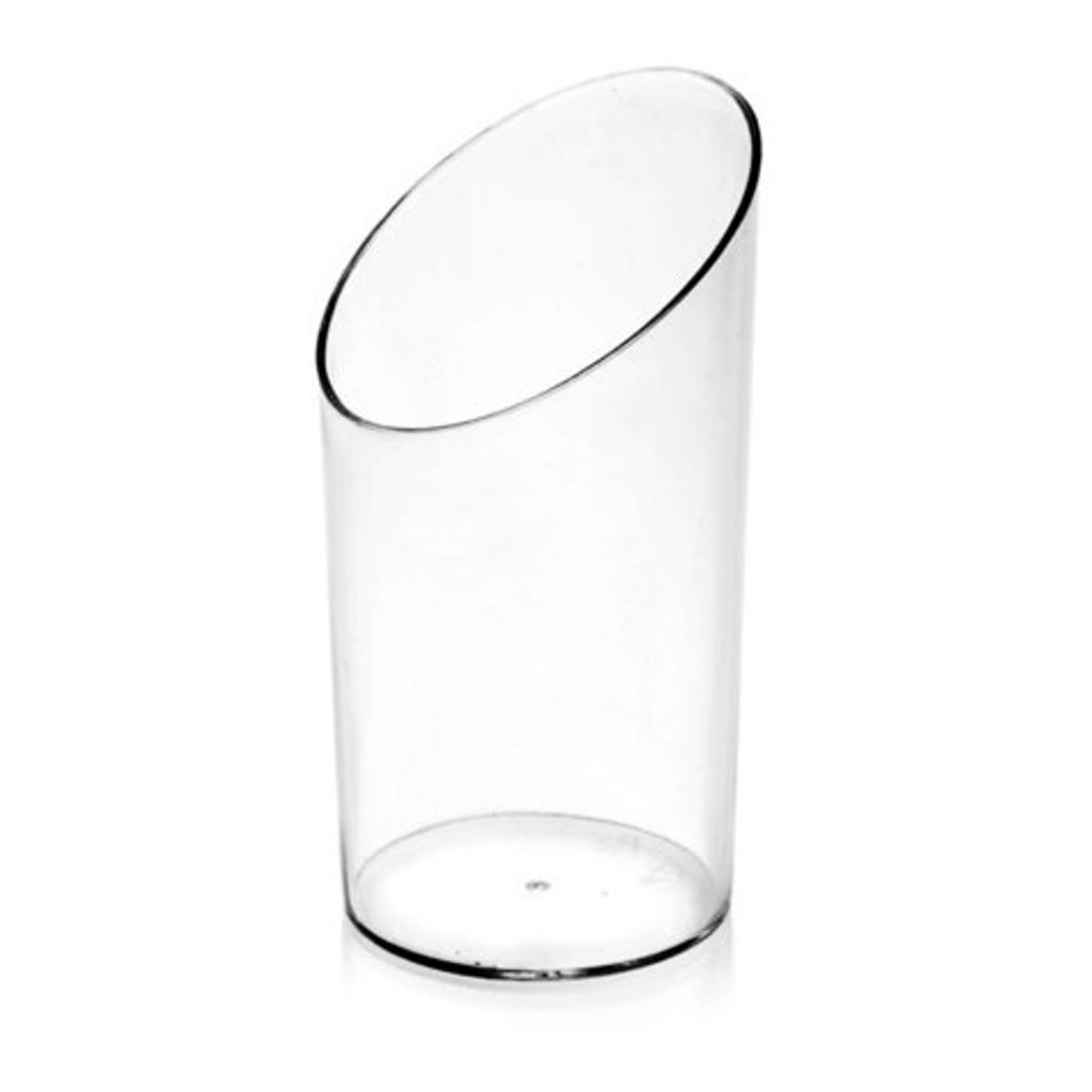 100x Fingerfood-Becher rund klar 65 ml PS Ø 4,5 x 8,4 cm Produktbild 