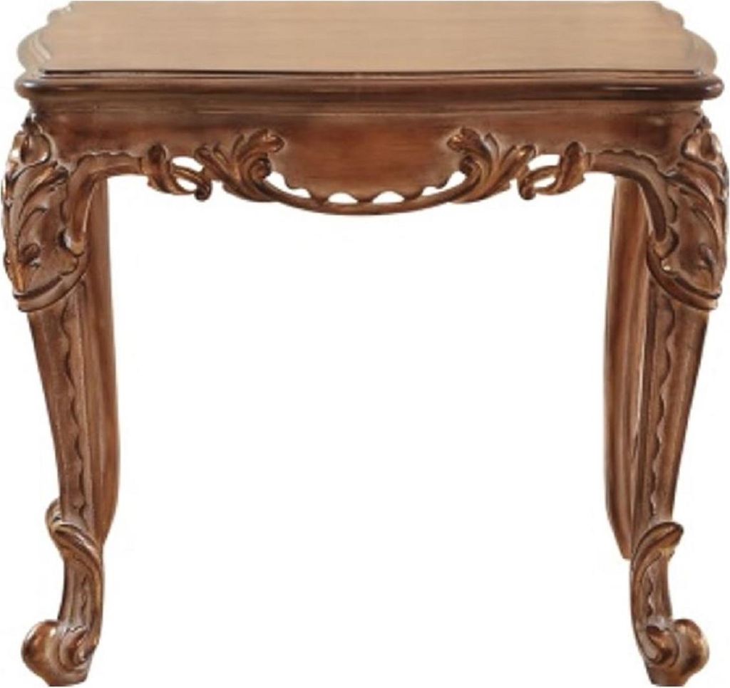 Casa Padrino Luxus Barock Beistelltisch Braun - Handgefertigter Tisch im Barockstil - Barock Wohnzimmer Möbel - Edel & Prunkvoll