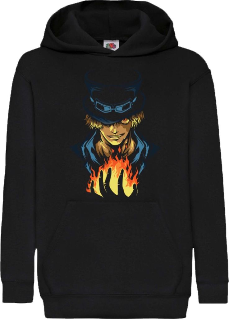 Kinder Kapuzenpullover Japan Manga Comics Anime One Manga Piece Anime Sabo Var-028 Sabo, 7-8 Jahr - 128 / Schwarz